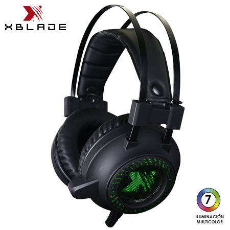 AUDIFONO C/MICROF. XBLADE GAMING MORDAX ESTREO ILUMINACION MULTICOLOR BLACK (GXB-HG8750)*